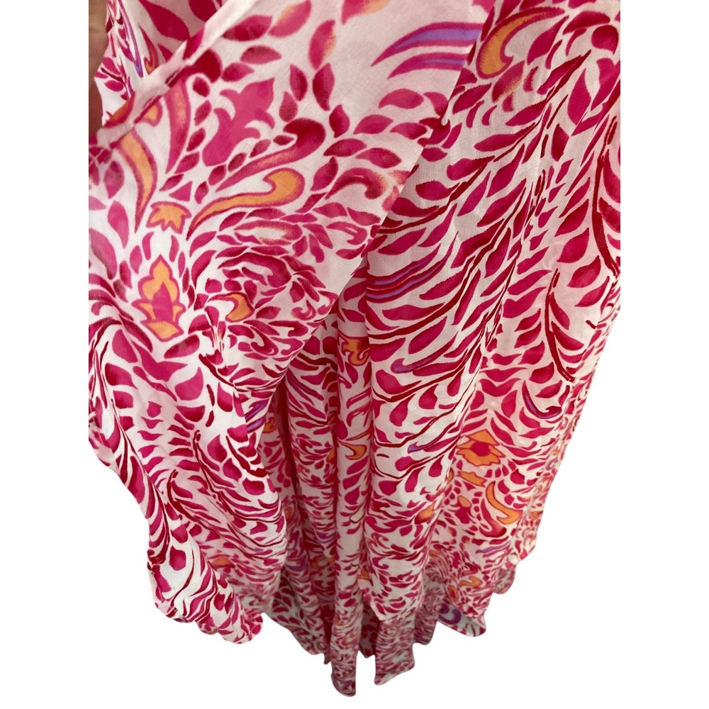 Jesica London Womens Dress Size 12 Georgette Flayaway Bright Raspberry‎ Maxi - Picture 9 of 9